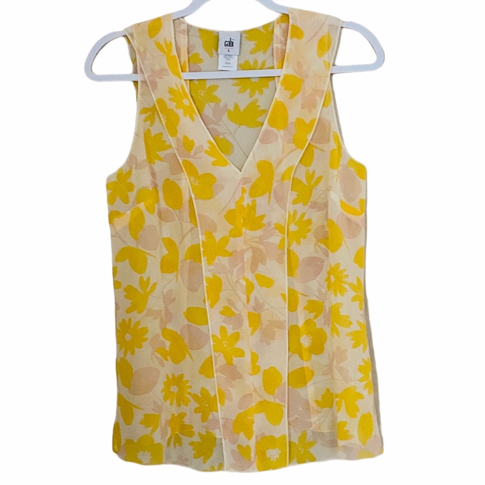 Cabi Front Porch Lemonade Print Top #5726